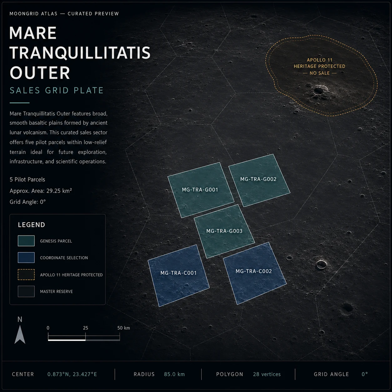 Mare Tranquillitatis Outer sales grid